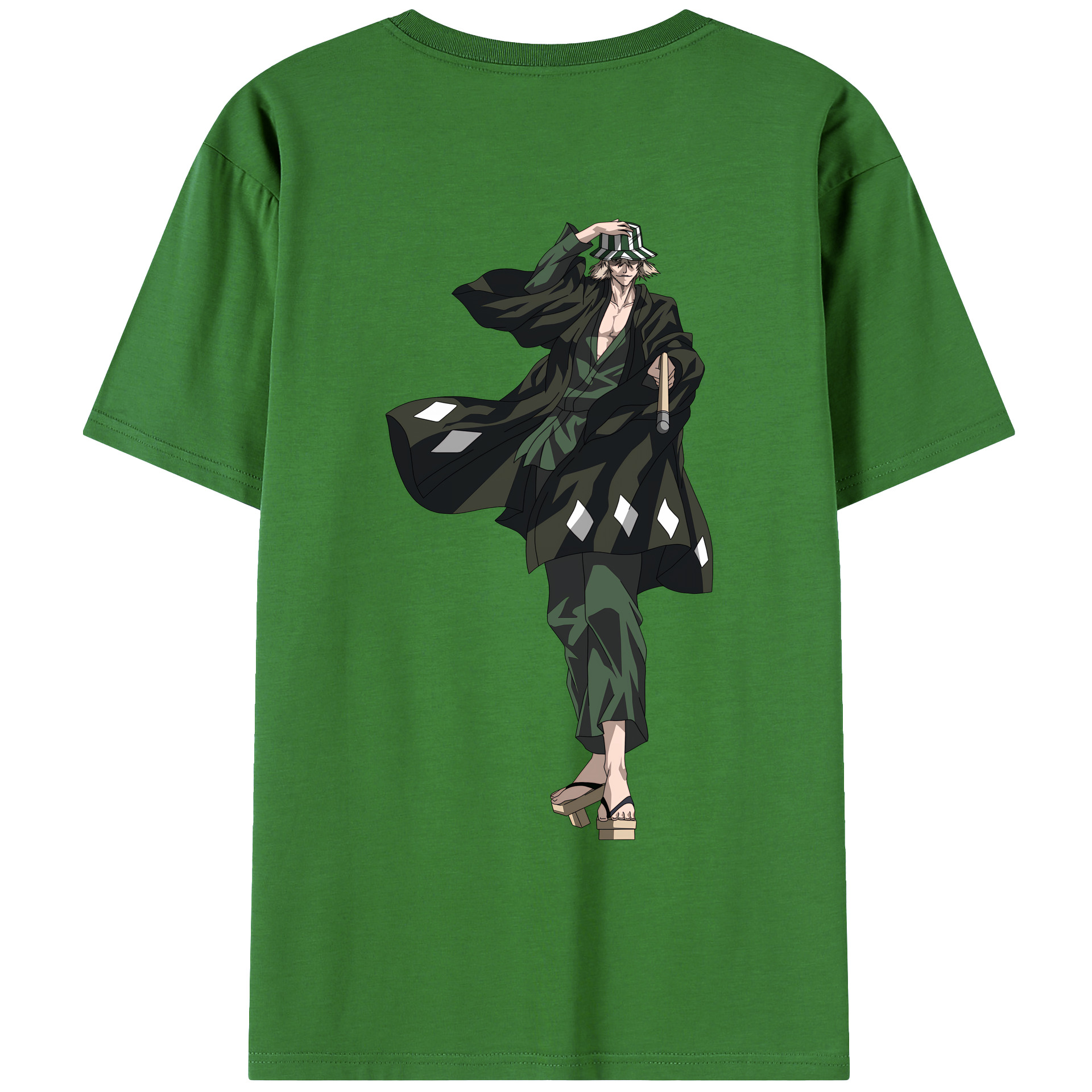 （画像用） "ブリーチ 浦原 喜助（うらはら きすけ） BLEACH Urahara Kisuke " レディース半袖Tシャツ(バックプリント)